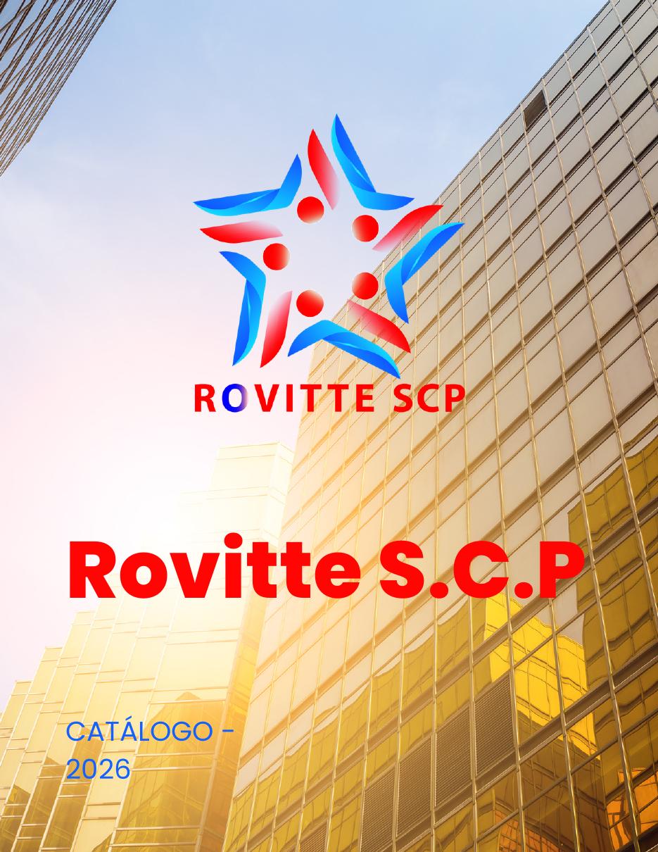 Portada del catálogo 2026 de ROVITTE S.C.P.